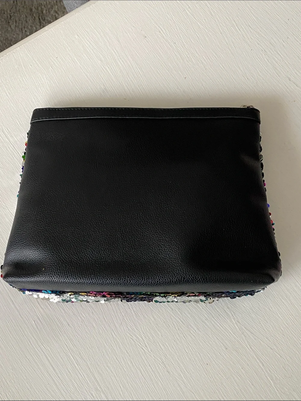 Victoria's Secret Rainbow Flip Sequin Cosmetic Pouch Wristlet